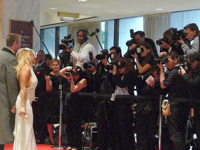 Pamela Anderson on the red carpet