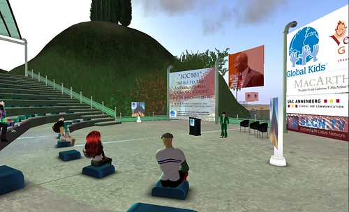 Dr Francis Deng speaking at International Justice Center in Second Life