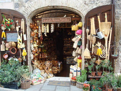 Un negozio ad Assisi