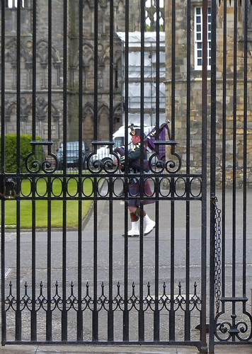 Bagpiper at Palace of Holyroodhouse