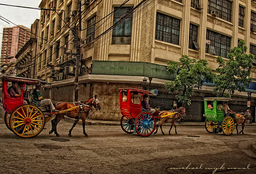 Manila calesa Kalesa horse drawn cart Pinoy Filipino Pilipino Buhay  people pictures photos life Philippinen  菲律宾  菲律賓  필리핀(공화국) Philippines    