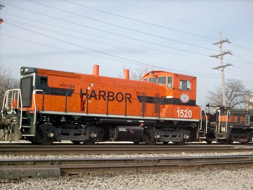 Indiana Harbor Belt RR orange EMD switcher. Argo Yard. Summit Illinois. March 2007. by Eddie from Chicago