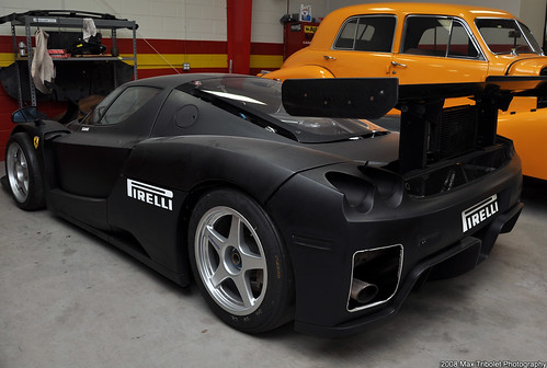 Matte Black Ferrari Enzo stripped down