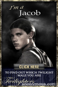 I'm a Jacob! I found out through TwilightersAnonymous.com. Which Twilight Male Are You? Take the quiz and find out!