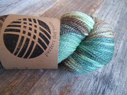 Perfect Day Yarns, Merino/Seacell in "Jungle"