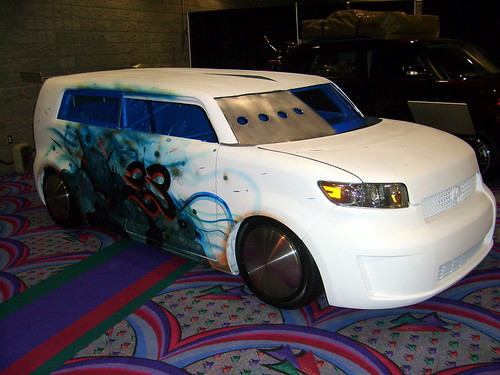 The body work and paint job on this Scion is impressive to say the least