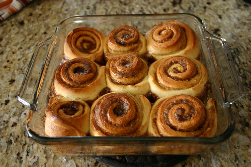 Cinnamon Rolls, just out of the over