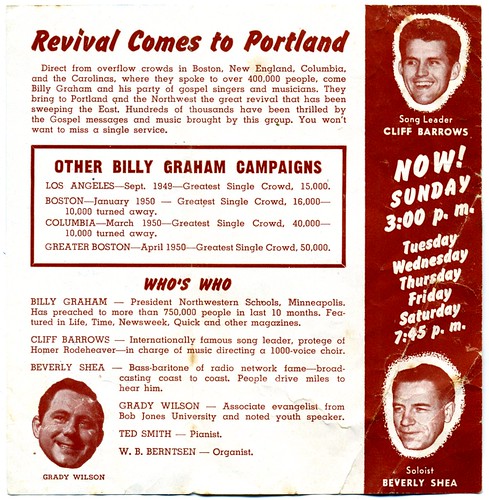 Billy Graham in Portland (1950) - Inside