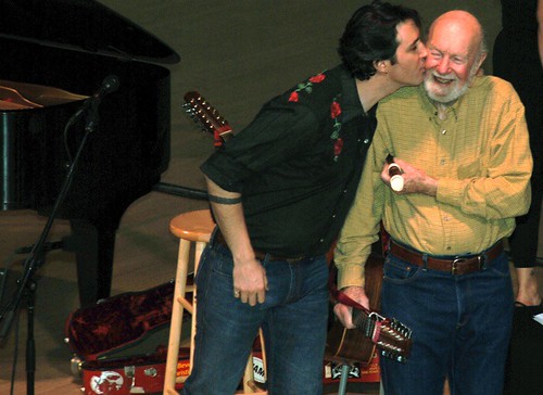 Tao Rodriguez Seeger and Pete Seeger