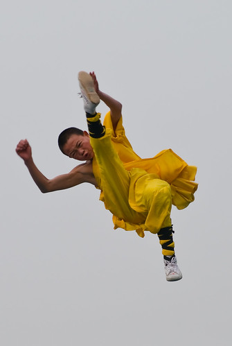 shaolin kung fu. Flying Shaolin Kung Fu Monk