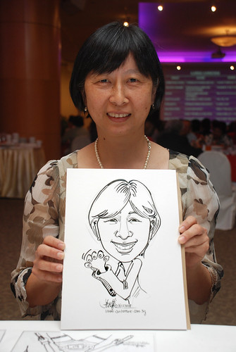 Caricature live sketching for Christ Methodist Church Christmas Celebration - 12