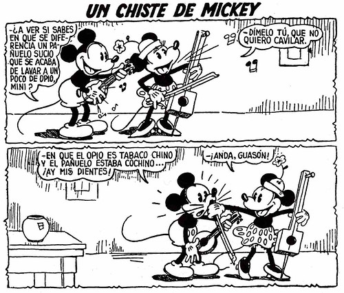 Mickey y el tabaco chino