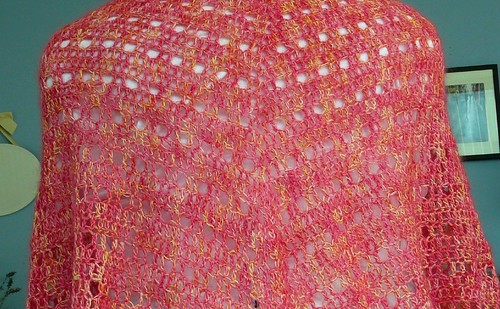 FO: Crochet Lace Shoulder Shawl