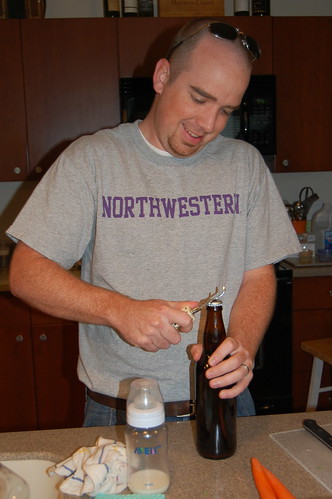 Cracking open the first beer