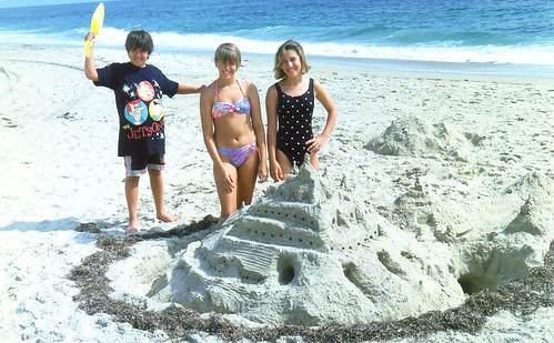 beach sand castle. each sand castle - 1103