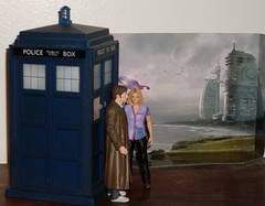 The Doctor and Rose arrive on New Earth