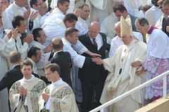 Pope Benedict XVI Celebrates Mass In Paris