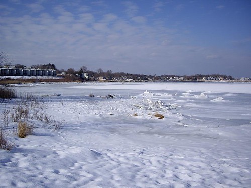 Gaspee Cove -- all frozen up!