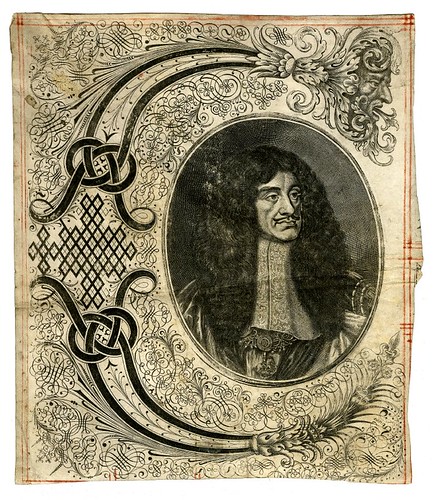 Bust portrait of Charles II in state robes (a)