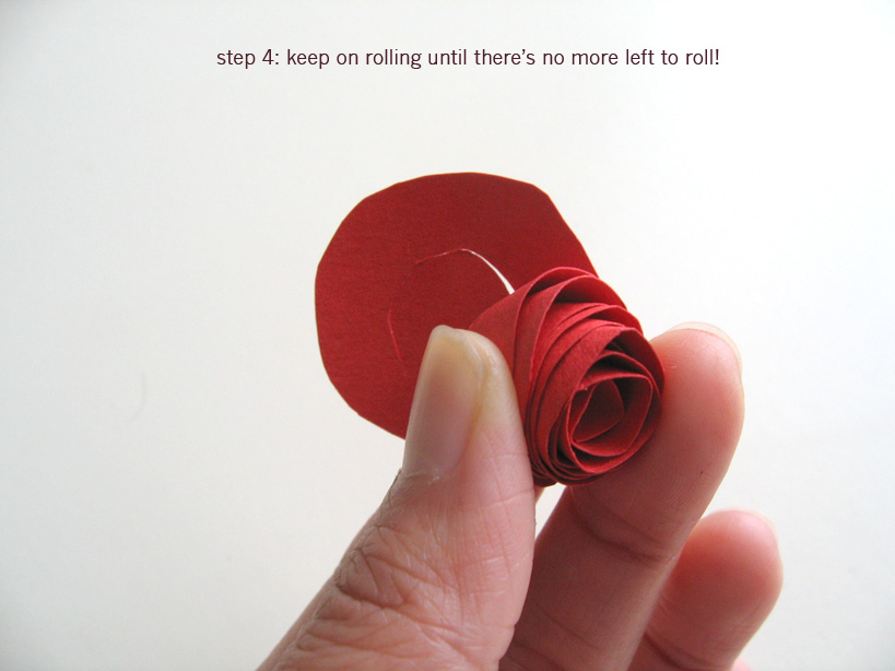 Paper flower tutorial: step 4