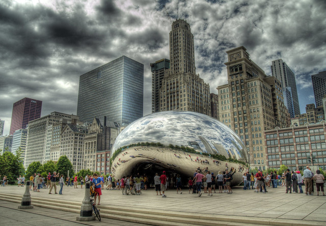 Cloud Gate Sculpture - Chicago's Bean HDR
