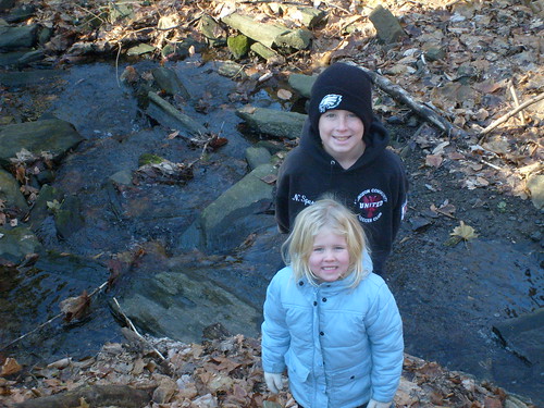Nick and Anna take a creek walk