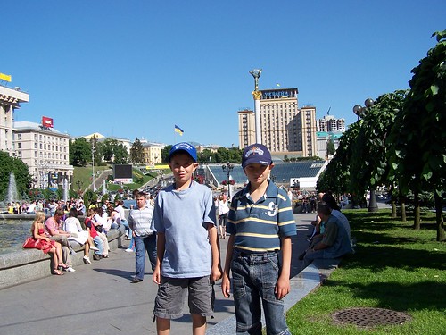 Joshua and Maxime in Kyiv