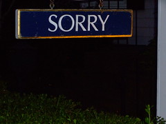 Sorry Sign