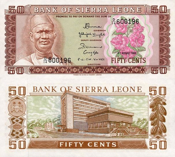 50 Cents Sierra Leone 1984