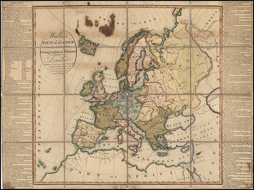 Wallis's Tour of Europe A New Geographical Pastime (raremaps.com)