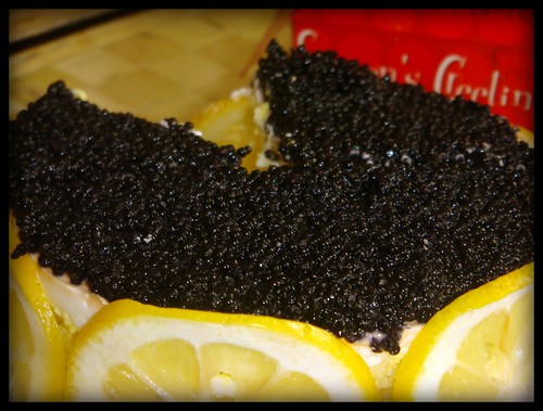 Caviar pie as Christmas gift