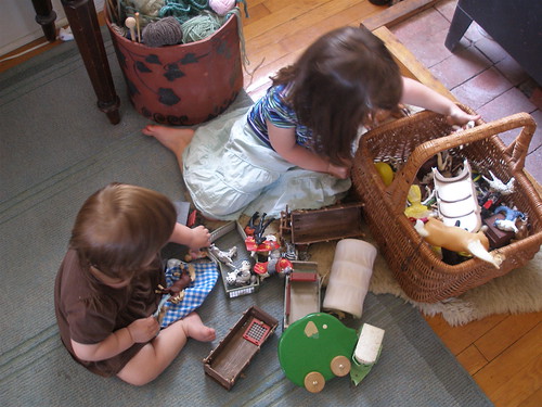rearrange the toys and they'll play for hours