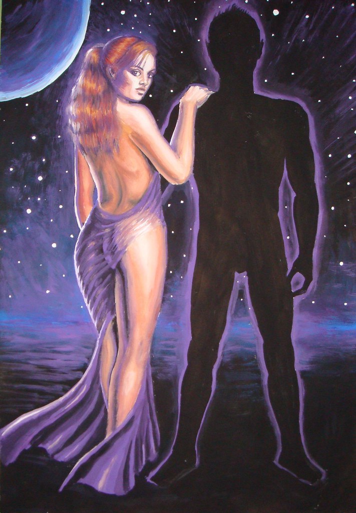 This is my painting of Psyche and Cupidon