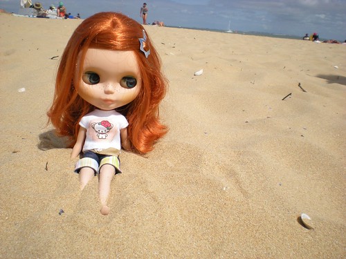 Claire on the beach