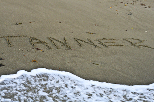 Had to write his name in the sand