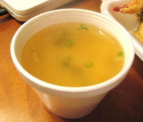Miso Soup @ Ugly Roll Sushi by you.