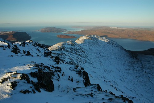 The north west ridge of Beinn Fhada leading down to Loch Na Keal