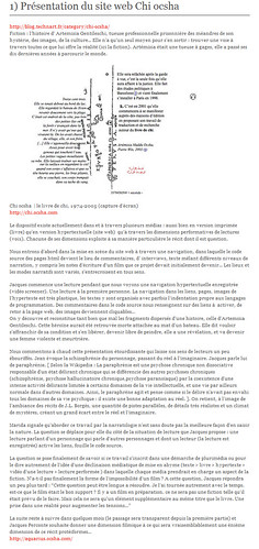 Luc Dall'Armellina, Hypertexte, présentation Chi Ocsha