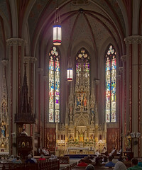 Saint Francis de Sales Oratory, in Saint Louis, Missouri, USA - interior in the afternoon