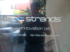 New sign for Strands Labs Seattle