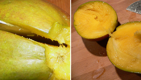 Mango zerlegen