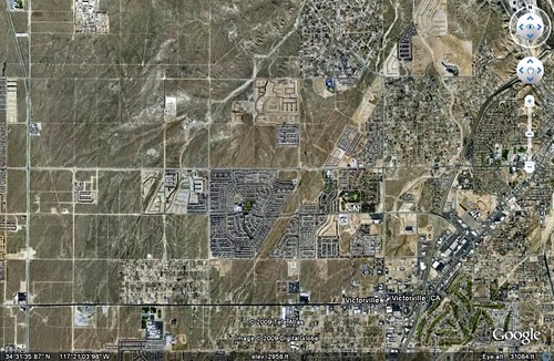 Victorville, CA area (by: Google Earth)