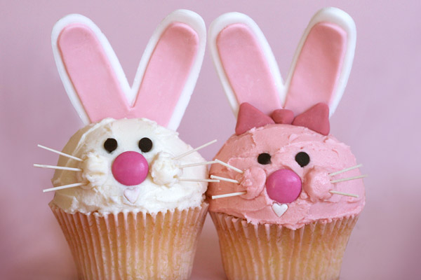 cute easter bunny cupcakes. Easter bunny cupcake how-