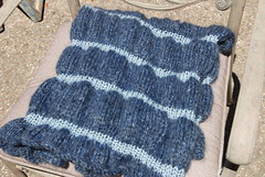 Fluffy Blue Lap Blanket