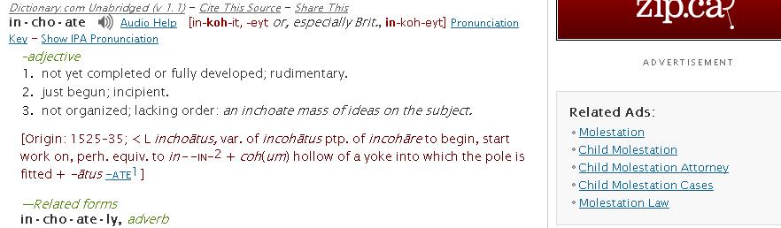 dictionary.com "inchaote" ads