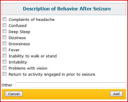 Behavior after Seizure by you