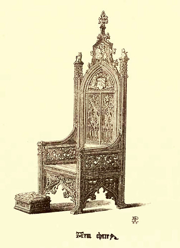 17- Muebles estilo gotico del XV- Sillon de brazos