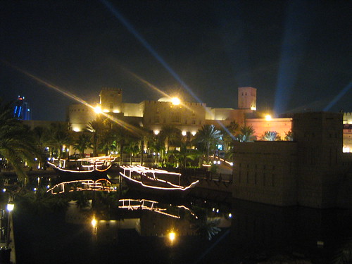 Madinat Arena at night