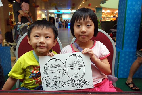 Caricature live sketching for Marina Square Day 2 - 1c