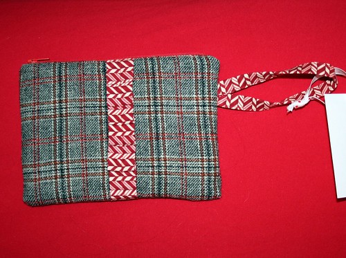 Wristlet made from old wool dress